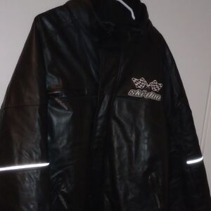 Ski-Doo Black Leather Jacket